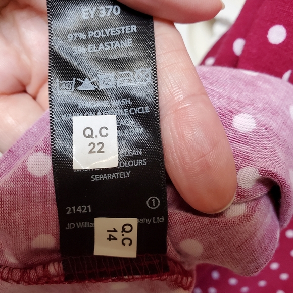 Raspberry Red Polka-dot Knit Fall Mini Dress by Capsule Simply Be UK 16 … - Picture 6 of 9